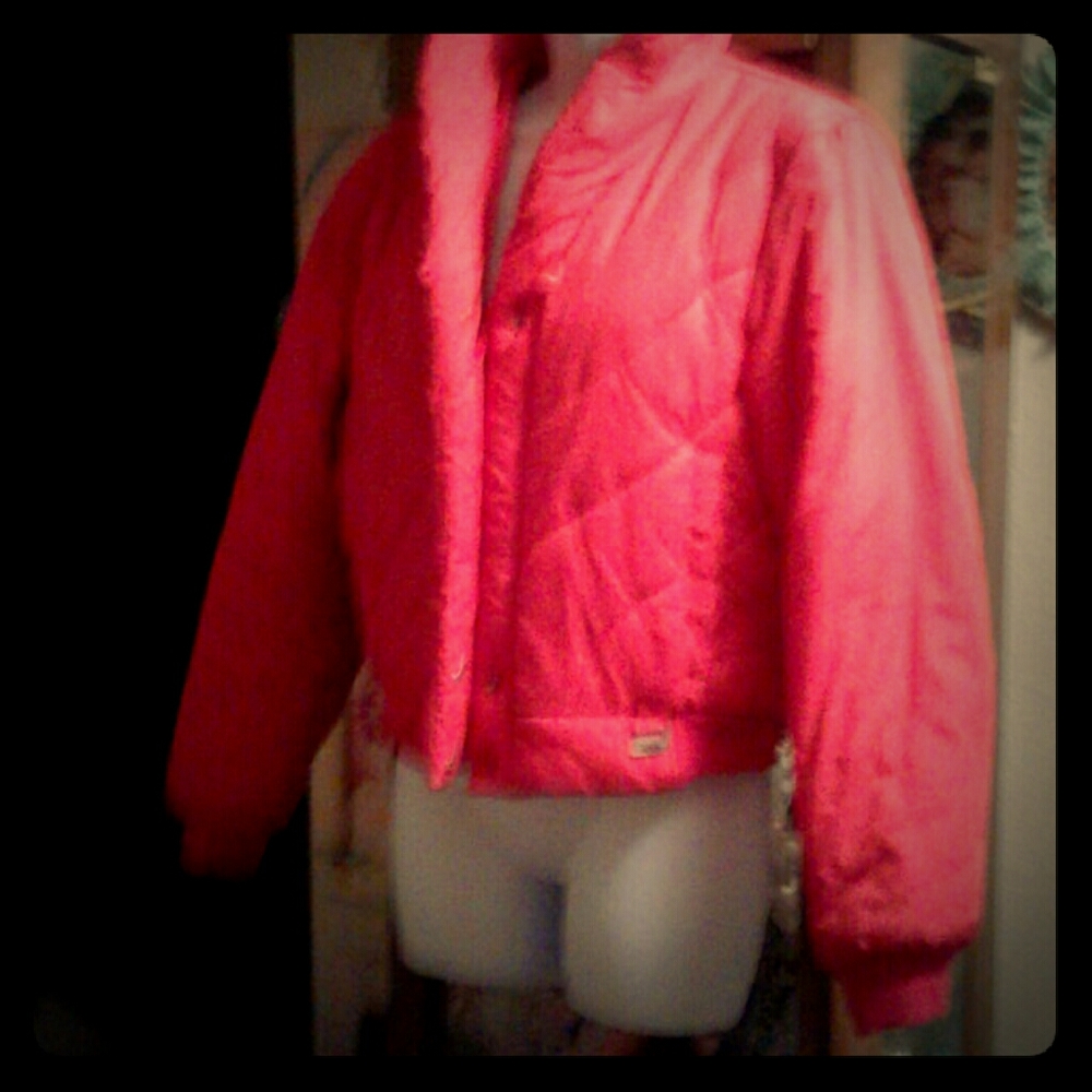 Vintage 90's,Cute,Hot Pink,Barbie,Quilted,Puffer Jacket💕